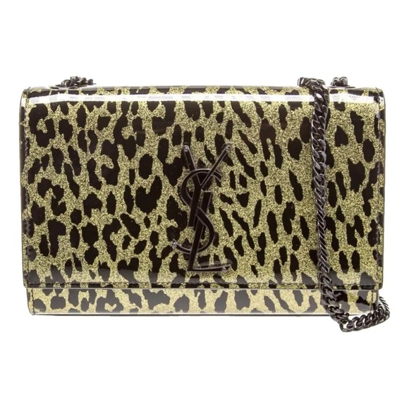 Yves Saint Laurent Handbags - YSL Leopard Chain Purse Wallet